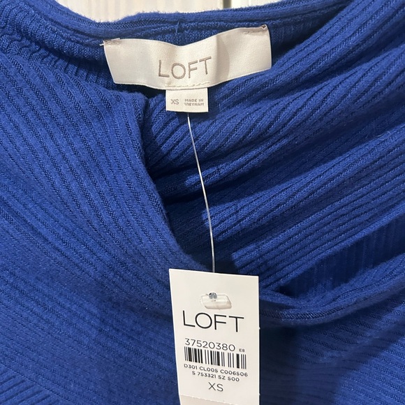 LOFT Ribbed Off Shoulder Sweater - Picture 2 of 3